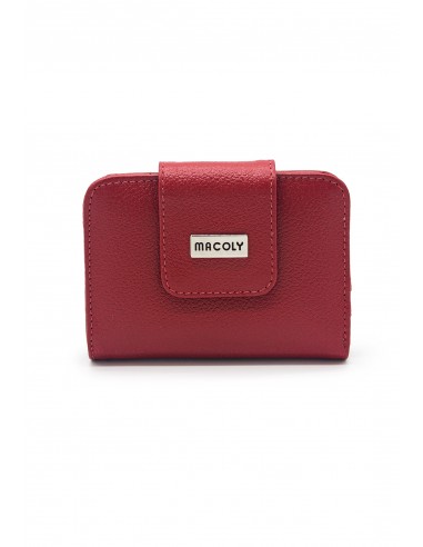 Billetera mini macoly A018 cuero rojo...