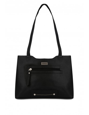 Bolso de hombro macoly 816 cuero negro