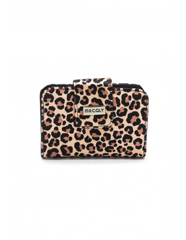 Billetera mini macoly A018 leopardo