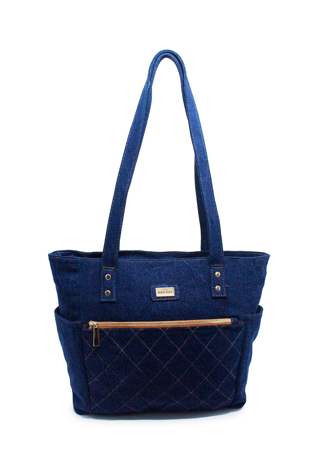 Bolso de Hombro Jean Acolchado M841